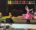 Gülay Princess at Registan Square in Samarkand (2003)