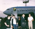 The Ensemble Aras arrival at Samarkand Airport (1999)