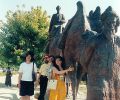 Fen-Chiu, Josef, Zafer and Gülay Princess at Silk-Road Memorial in Samarkand (2003)