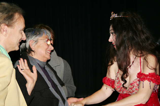 Frauke, Marion, Vera with Gülay Princess at Sargfabrik 2009, Vienna